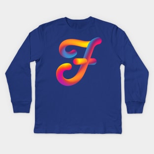 Curly F Kids Long Sleeve T-Shirt